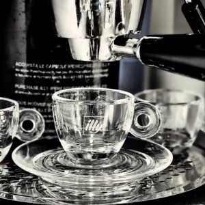 illy staklena espsresso soljica ml sa tanjiricem ppm illy staklena espsresso soljica ml sa tanjiricem ppm
